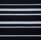 1 Yard Italian Black Cotton Awning Striped Polyester Organza Fabric